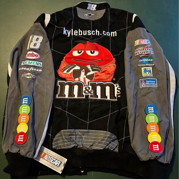 NWT Vintage Y2K Kyle Busch NASCAR #18 M&M's Racing Jacket 3XL